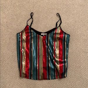 Going out multicolor sequin tank!!